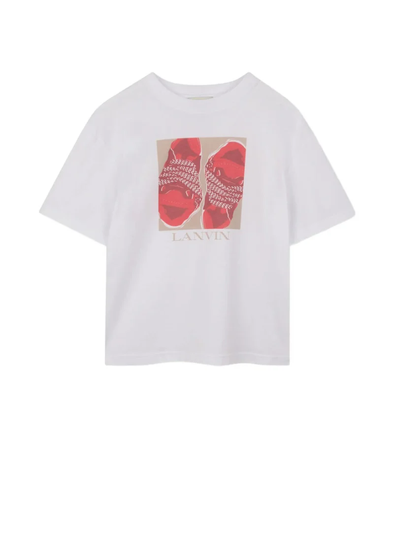 Тишърт с принт Lanvin Kids