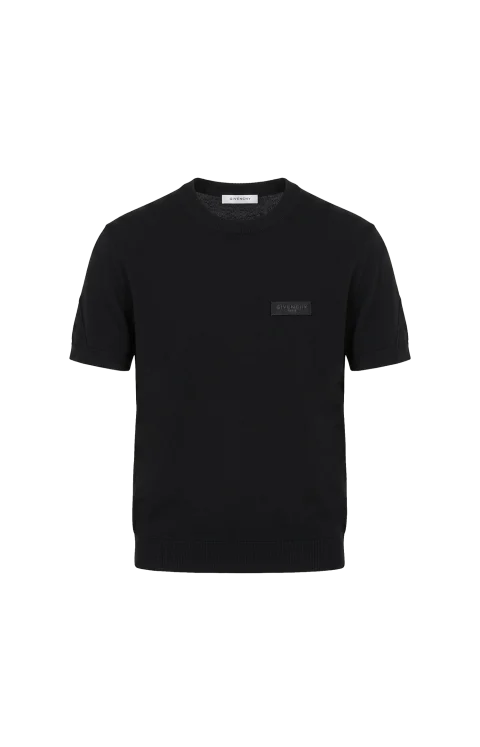 Couture Seam T-Shirt in Knit with Gros Grain Detail
