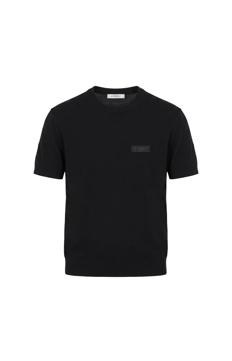 Couture Seam T-Shirt in Knit with Gros Grain Detail