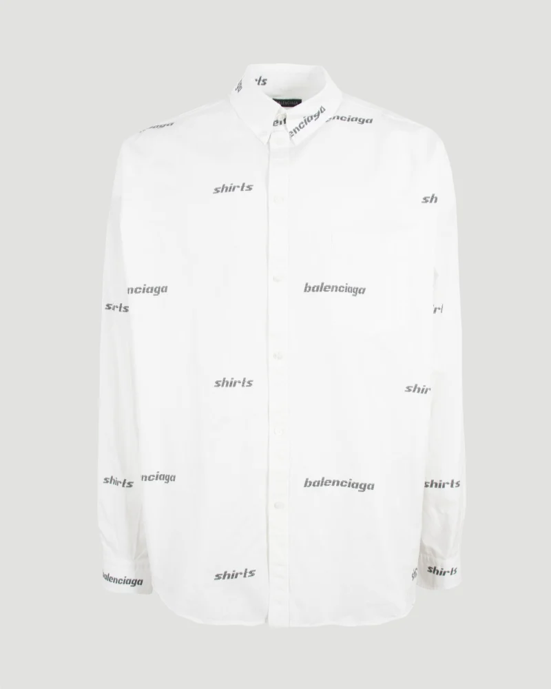 All Over Monogram Shirt in White