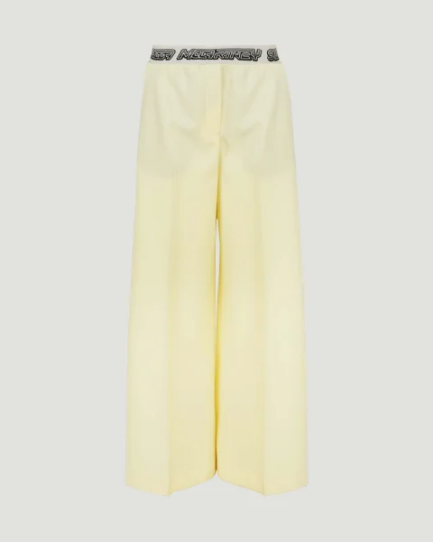 Logo Tape Trousers in Yellow