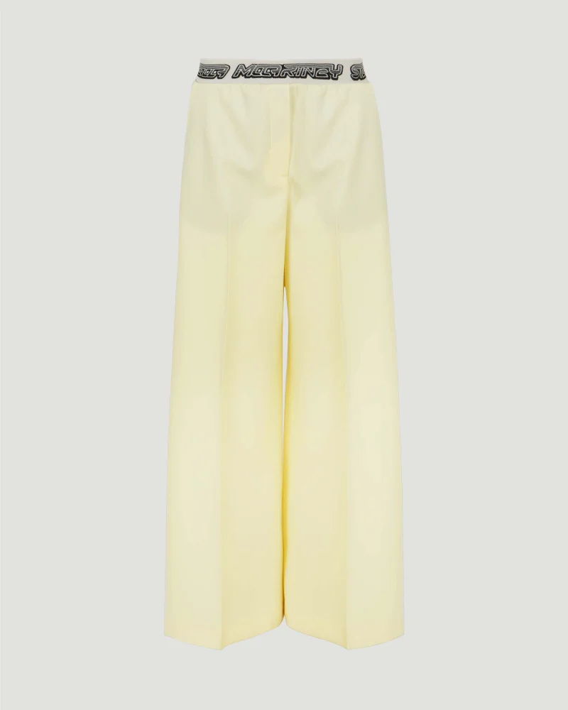 Logo Tape Trousers in Yellow
