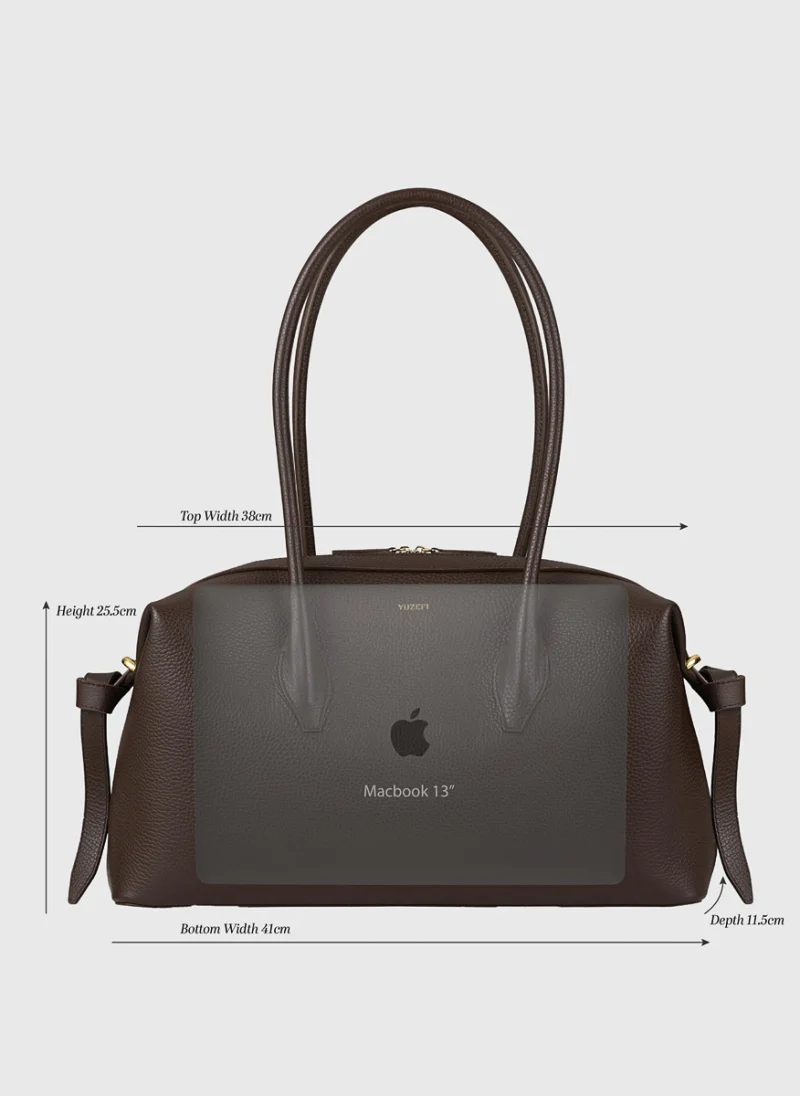 Велурена чанта 'Brioche Duffle' Yuzefi — снимка 4