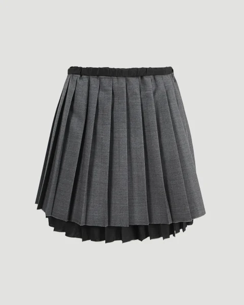 Pleated Mini Skirt