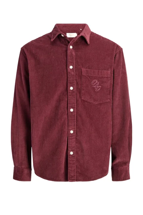 Риза Jorfrederiksberg Overshirt 12298514 19-1526 TCX chocolate truffle