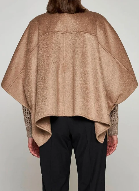 Яке 'Poncho style' от 100% кашмир Brunello Cucinelli — снимка 3