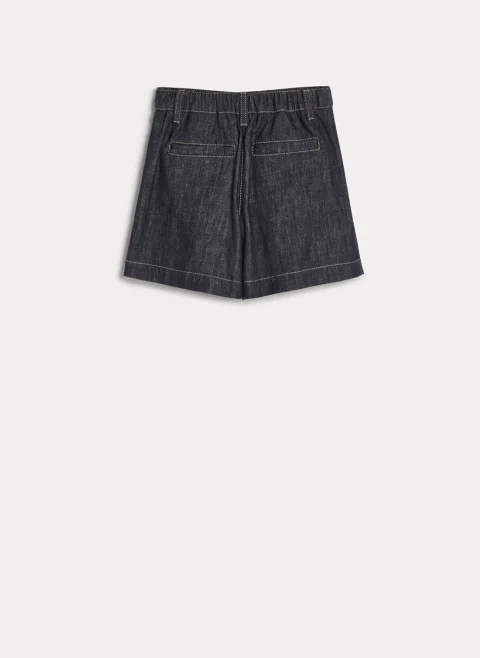 Къс панталон от деним Brunello Cucinelli Kids 4-6 — снимка 2
