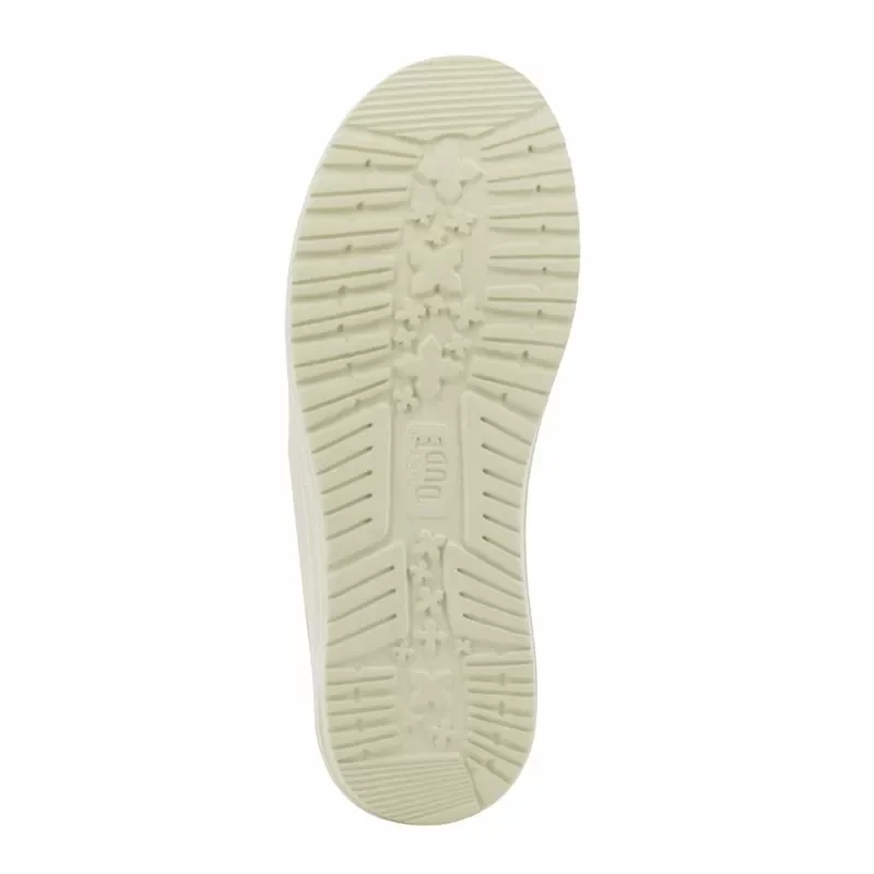 Мъжки Ежедневни HEY DUDE – 40700-1KA WALLY STRETCH STONE WHITE — снимка 2