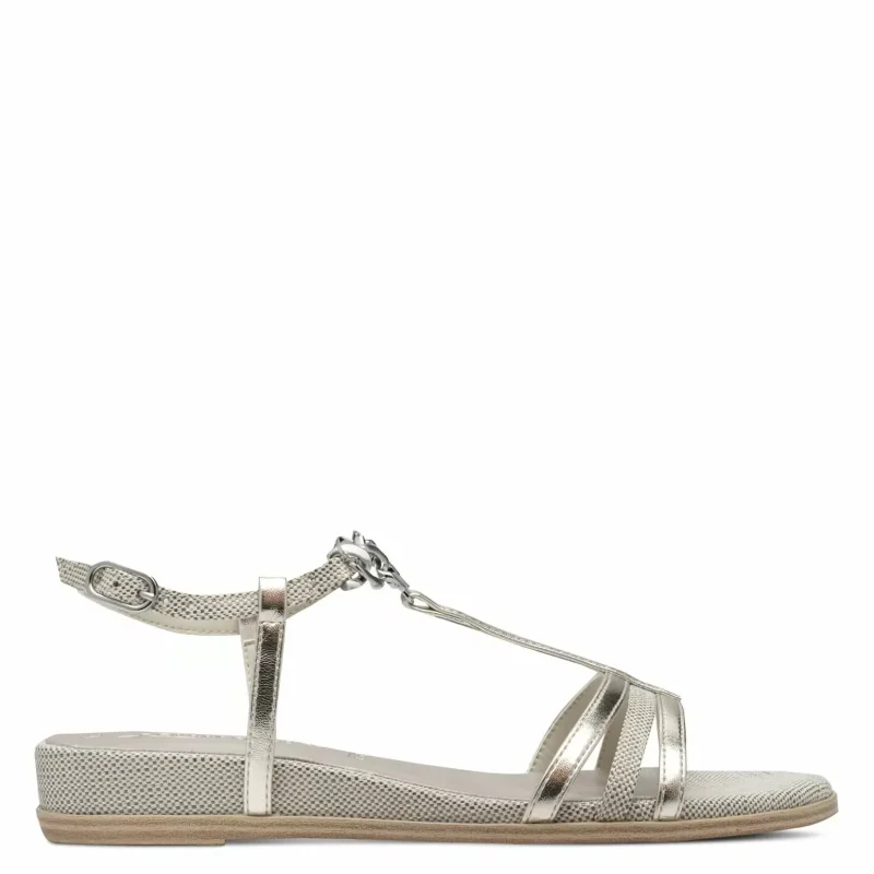 Дамски Равни Сандали TAMARIS – 1-28141-44-971 PLATINUM COMB
