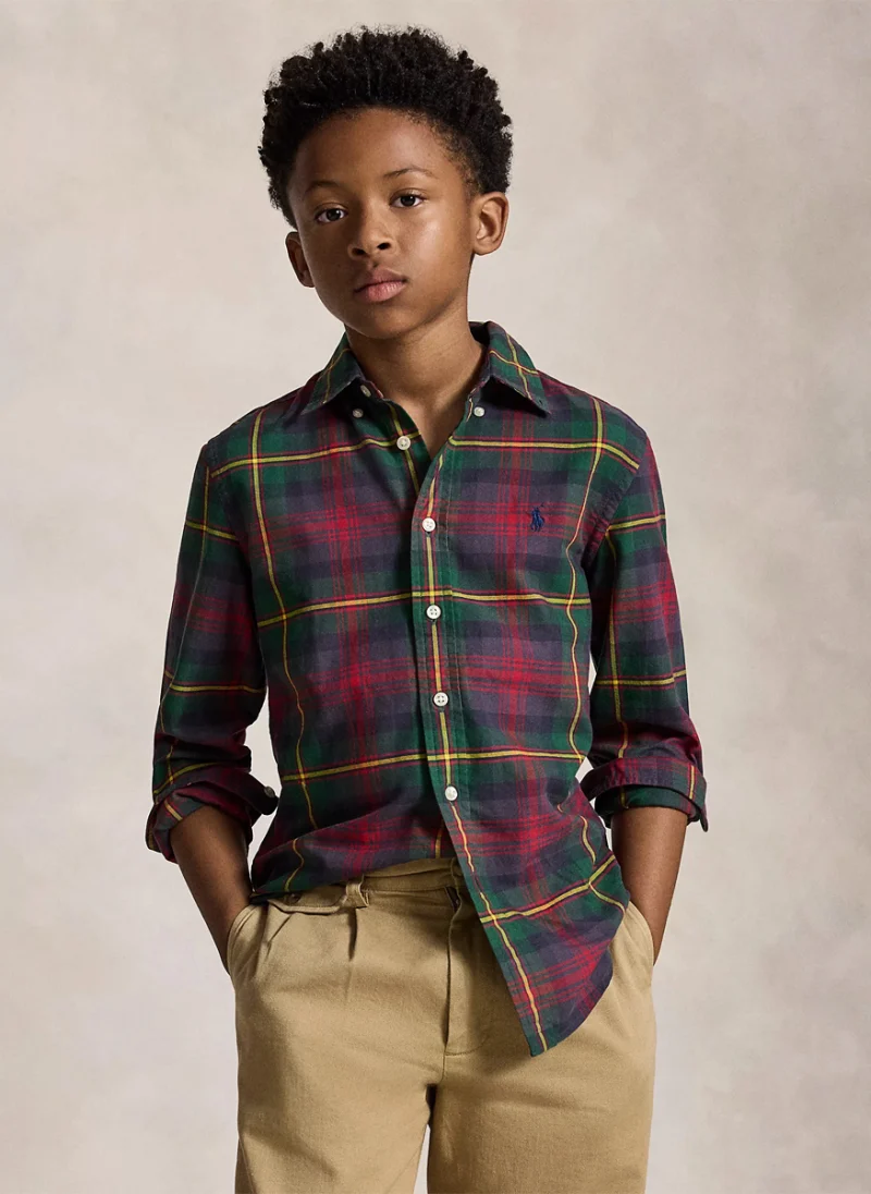 Риза с кариран принт Ralph Lauren Kids 6-14