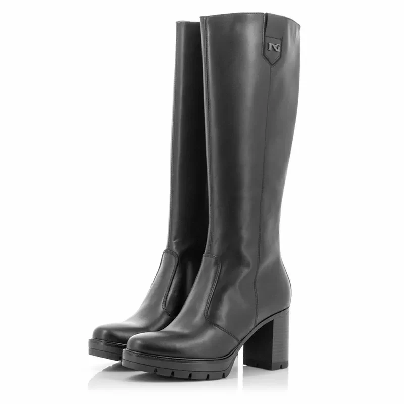 Ботуши На Ток NERO GIARDINI – I411855D NERO — снимка 3