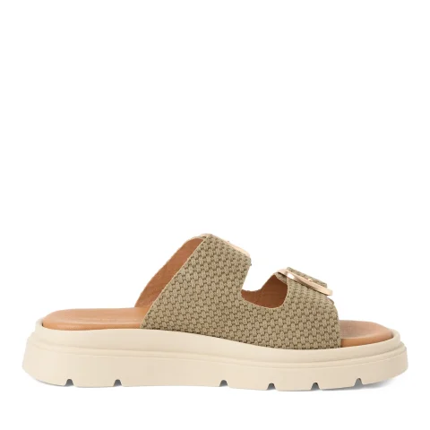 Дамски Равни Чехли TAMARIS – 1-27239-42-712 OLIVE STRUCT. — снимка 2