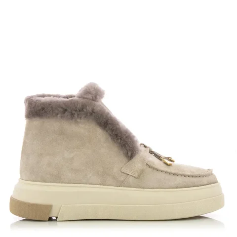 Дамски Равни Боти CARLO FABIANI – 109414 BEIGE SUEDE