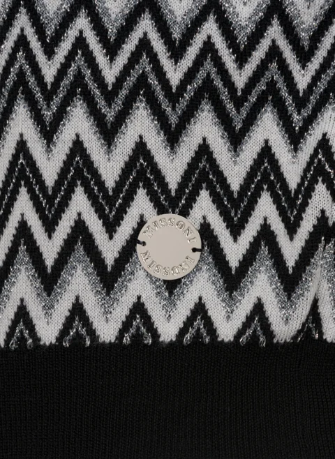 Пуловер от вълна с принт 'Zig-Zag' Missoni Kids — снимка 3
