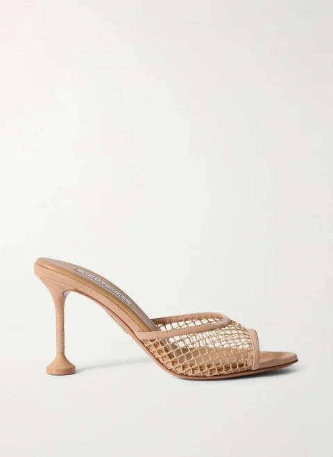 Сандали от велур 'Bisous' Aquazzura
