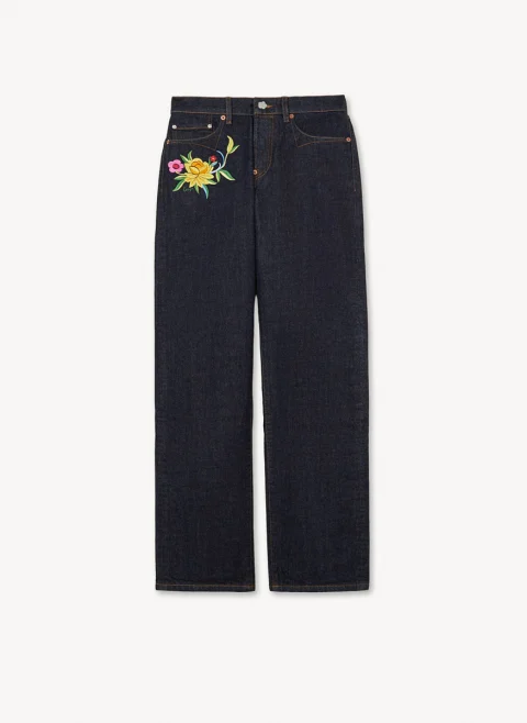 Деним с флорална бродерия 'Wildflower' Kenzo — снимка 6