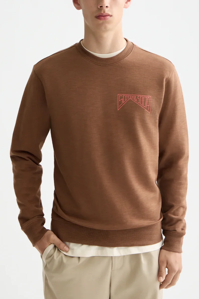 Суичър Left Chest Logoshirt 181285 261 soft silt — снимка 2