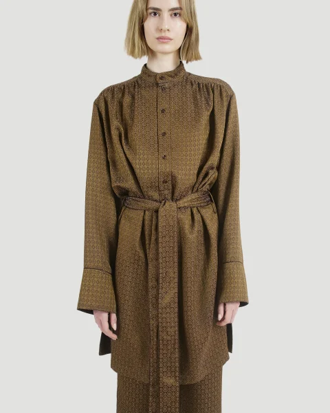 Dress in Medallion Jacquard — снимка 2