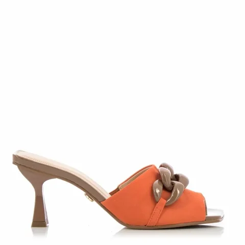 Чехли На Ток DONNA ITALIANA – 10575-652-783 NOBUK ORANGEADE MA