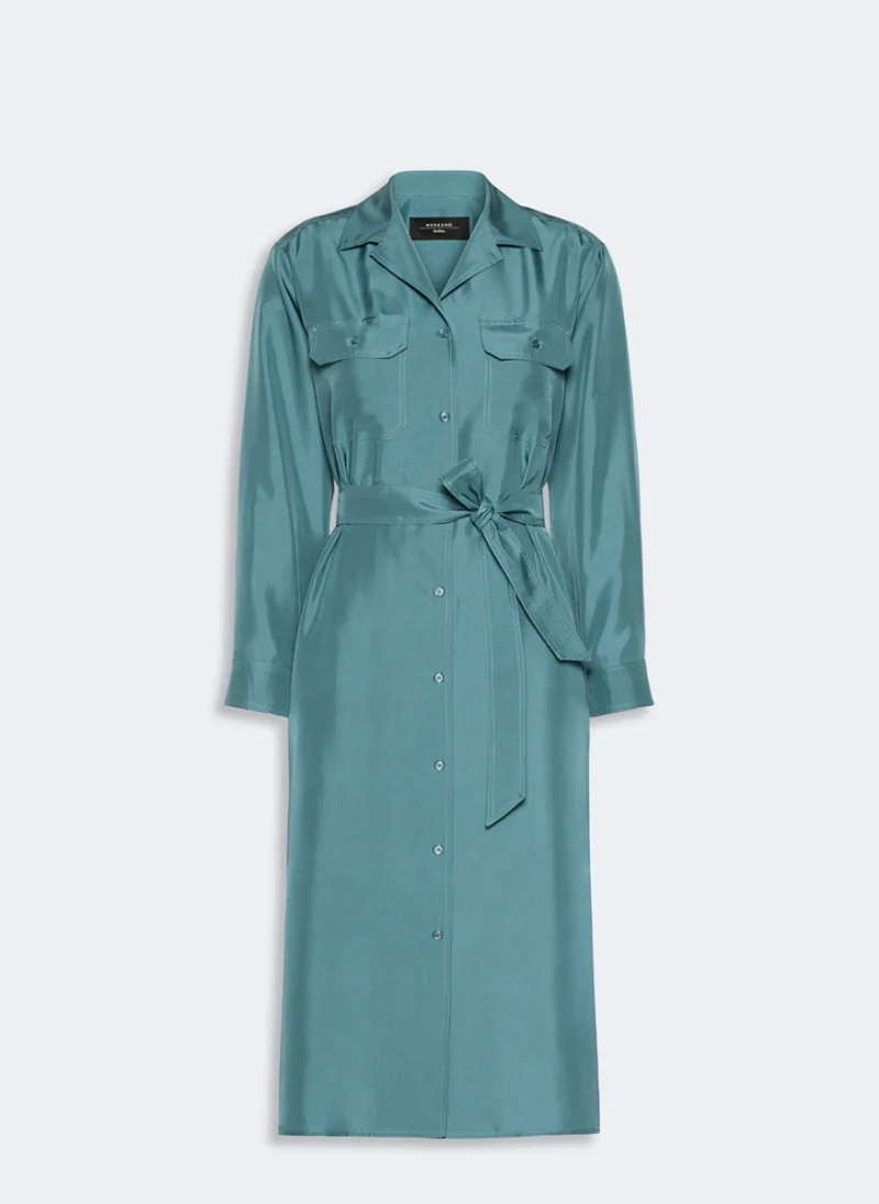 Рокля-риза от коприна Weekend Max Mara Wkdedile