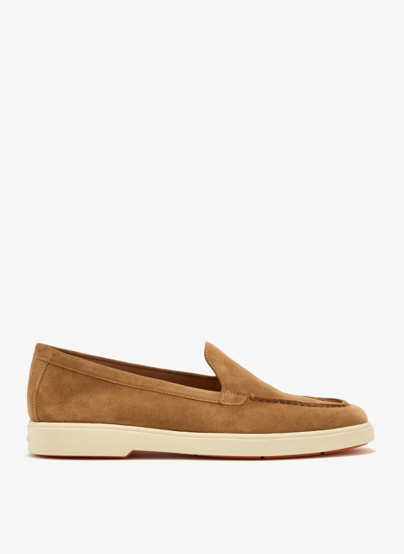 Велурени мокасини Santoni