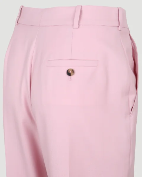 Wool Peg Trouser in Pink — снимка 3