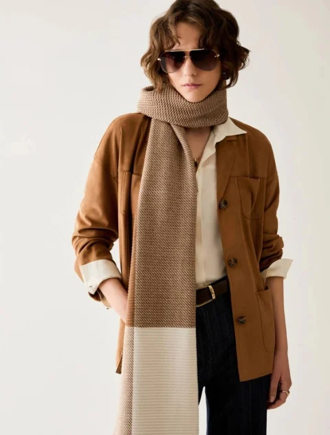 Шал 'Colour block' Pennyblack Pbaaabetone — снимка 3
