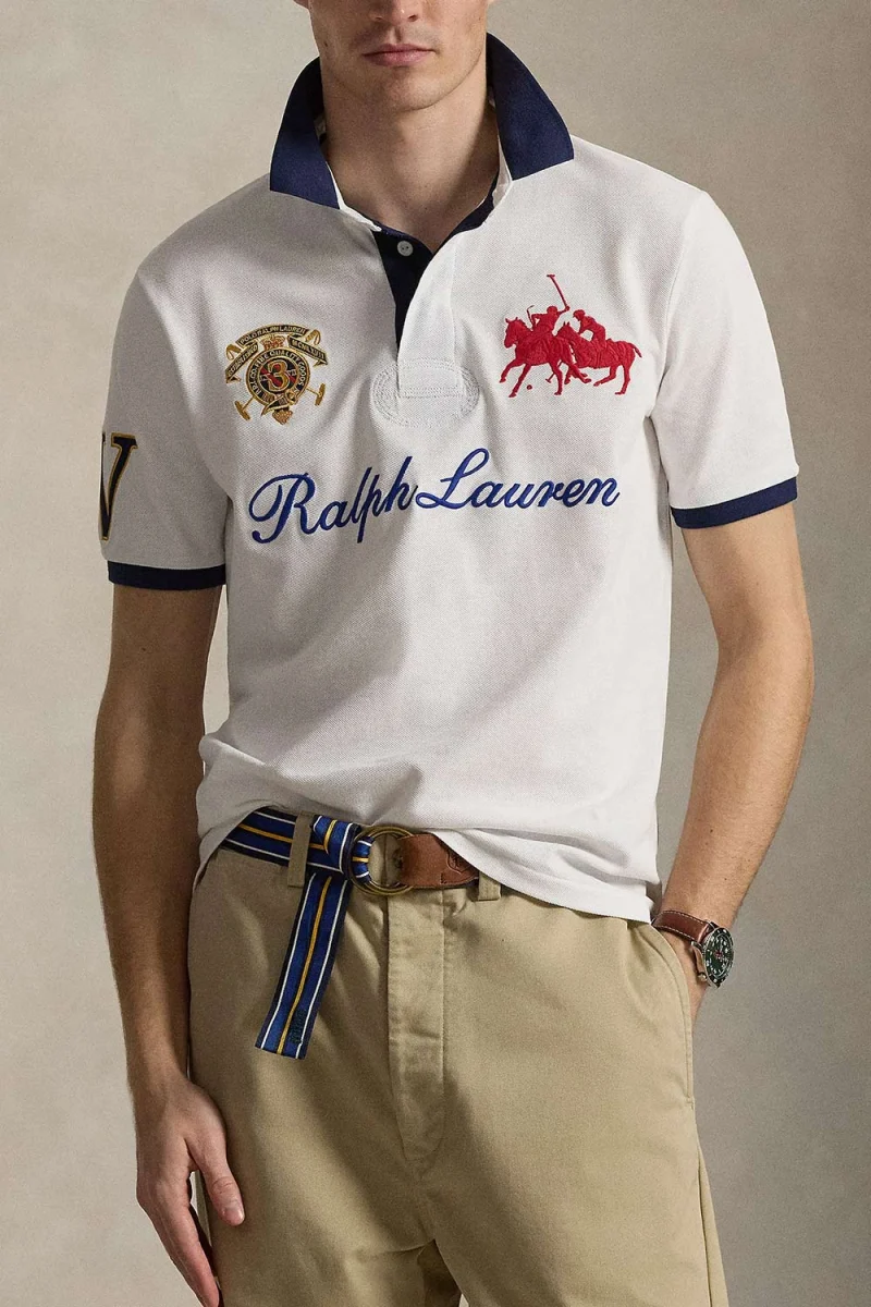 Polo Mesh-Knt 710B14219003 100 white — снимка 2