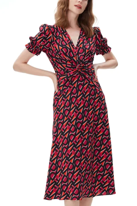 Рокля Anaba S/S DVFDS2R042DSMSB C0051 stamp med shocking beet