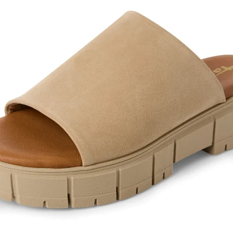 Дамски Равни Чехли TAMARIS – 1-27252-42-436 TAN SUEDE_1 — снимка 4