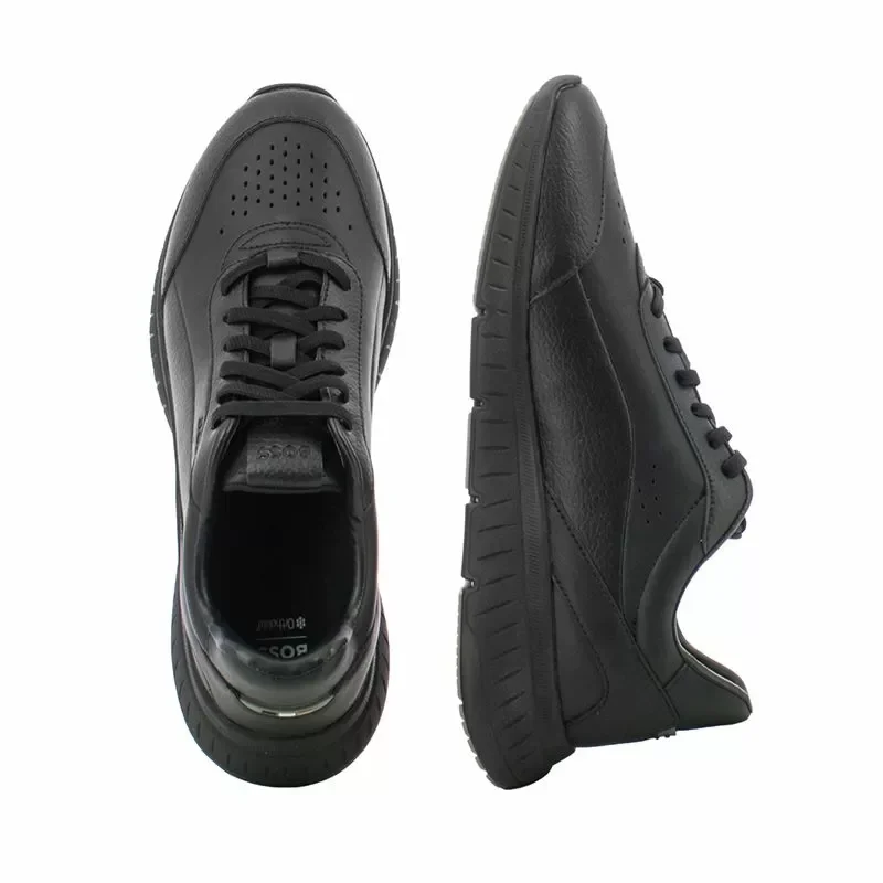 Мъжки Сникърс BOSS – 50552902 TITANIS SLON LTGRMX BLACK — снимка 5