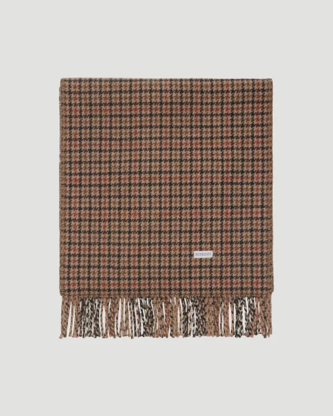 Reversible Check Cashmere Wool Scarf — снимка 2