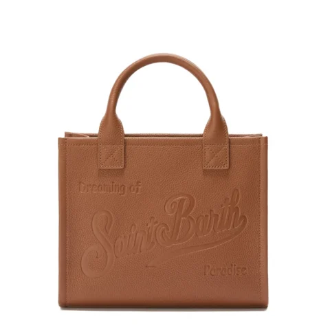 Дамска кафява чанта Vanity SAINT BARTH