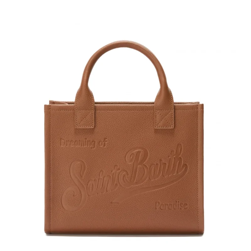 Дамска кафява чанта Vanity SAINT BARTH