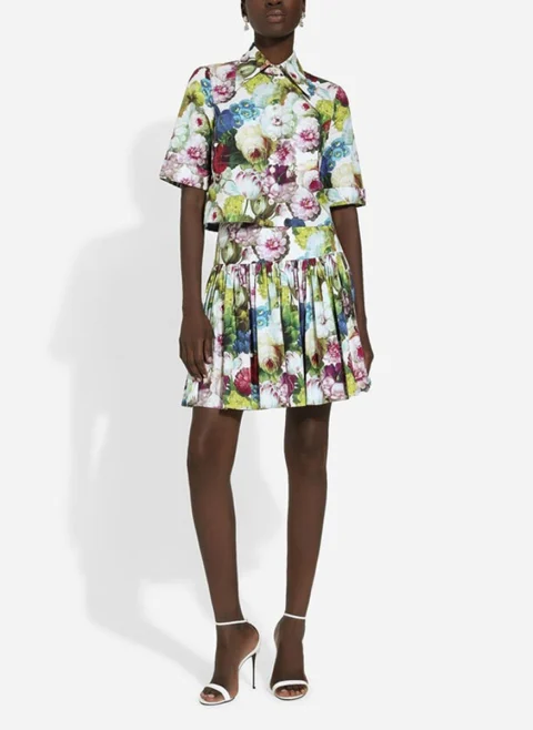 Пола с флорален принт Dolce&Gabbana — снимка 3
