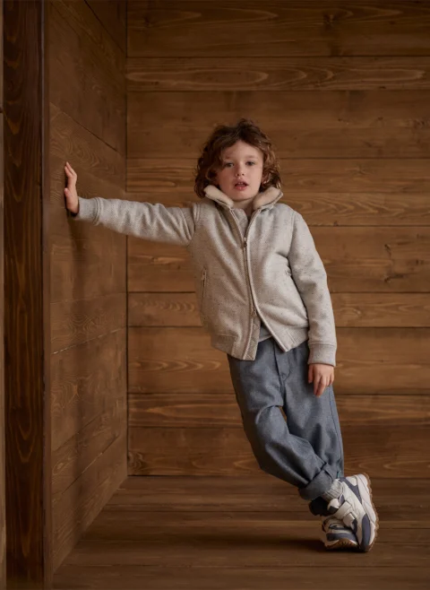 Панталон от вълна 'Functional look' Brunello Cucinelli Kids 12 — снимка 5
