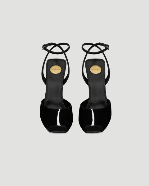 Le Scandale Wedges in Patent Leather — снимка 3