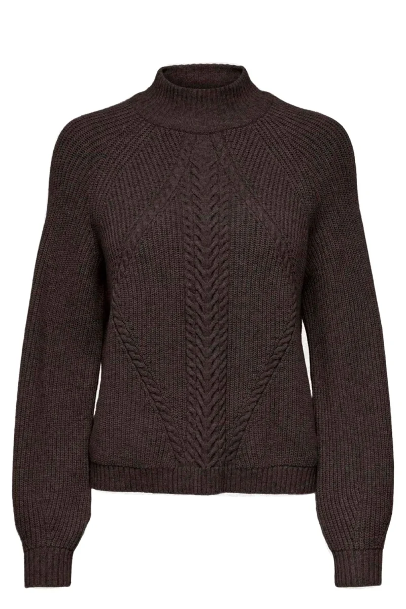 Плетено Onlkatia Detail Highneck 15324678 19-1109 TCX chocolate torte