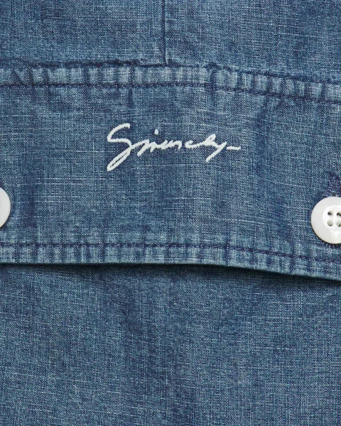 Chambray Cargo Shorts — снимка 3