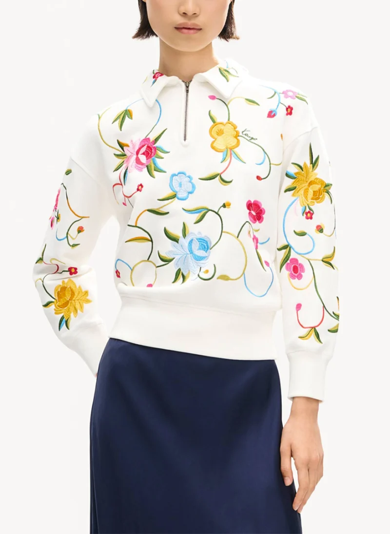 Суитшърт с флорална бродерия 'Wildflower' Kenzo — снимка 2