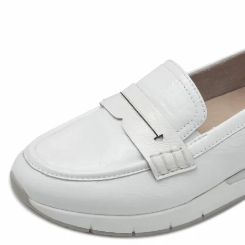 Дамски Мокасини Tamaris COMFORT – Tamaris COMFORT WHITE PATENT — снимка 4