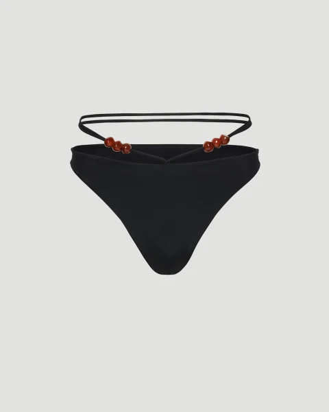 Strappy Swim Briefs with Beads