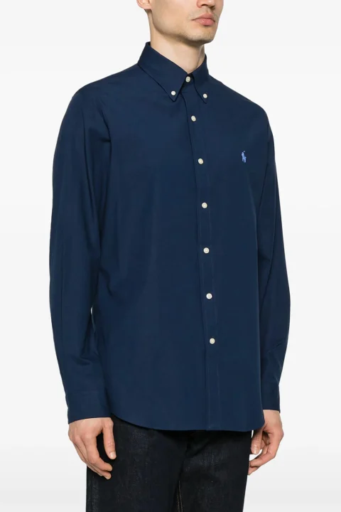 Риза Bistrch Poplin-Cubdppcs 710928255001 410 navy — снимка 2