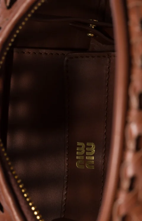 Wander Woven Leather Bag — снимка 4