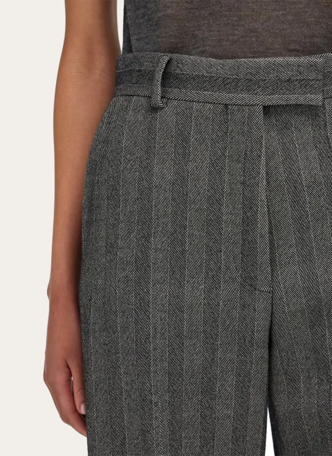 Панталон `Tailored in chevron` Ferragamo — снимка 3