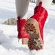 Дамски червени боти с косъм Brenda New Italia Shoes — снимка 5
