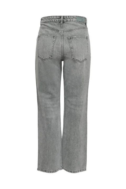 Jean Onlmegan Life Hw Ex Wide Ank Bb Pim077 15223902 bs000056 light grey denim — снимка 2