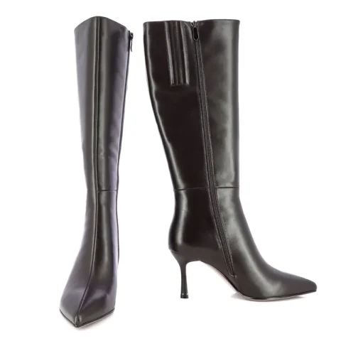Ботуши На Ток CARLO FABIANI – 111801 BROWN CHOCOLATE LEATHER — снимка 5