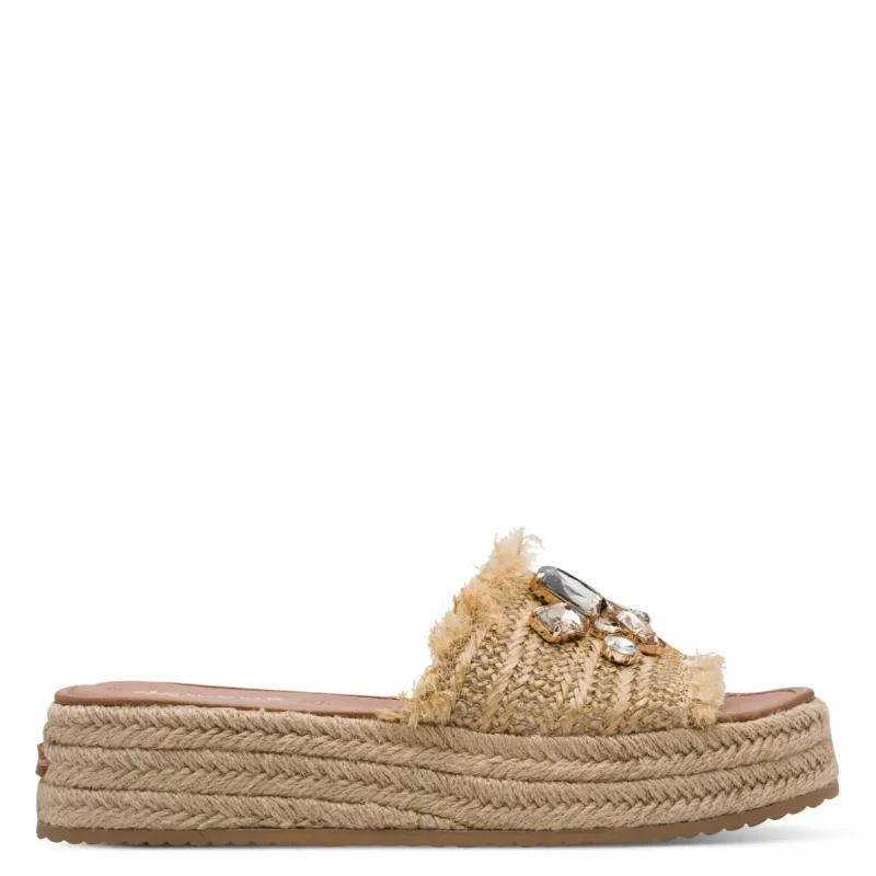 Дамски Чехли На Платформа TAMARIS – 1-27214-46-400 BEIGE