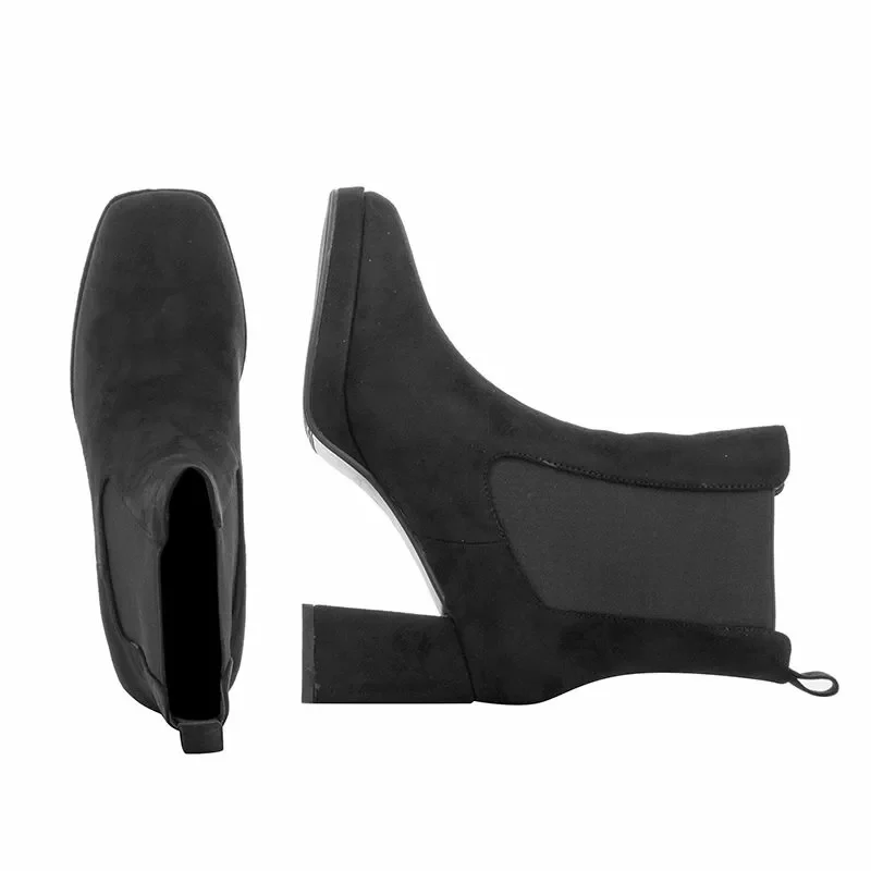 Дамски Боти На Ток QUEEN HELENA – ZM9227-BLACK — снимка 5